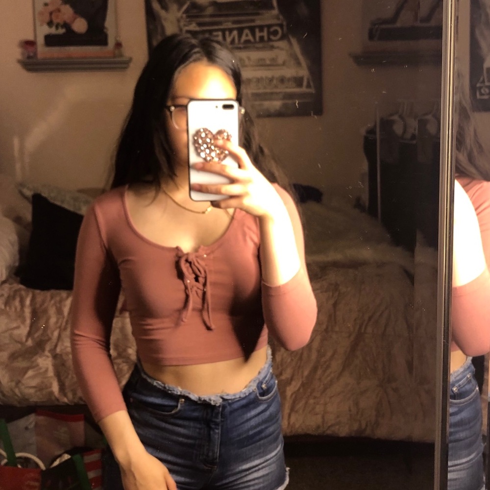 Forever 21 Dusty Pink Crop top